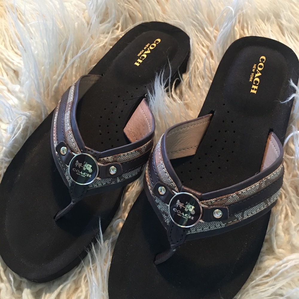 Coach Flip Flops